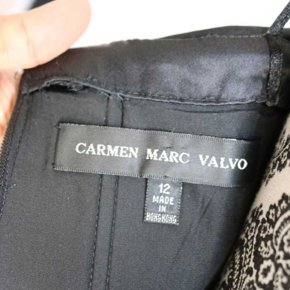Carmen Marc Valvo Black Layered BallGown - image 9