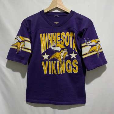 NFL Vintage 80s Minnesota Vikings NFL Baby Tee T … - image 1