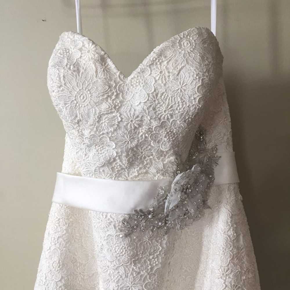 Wedding  dress- Size 12 - image 3