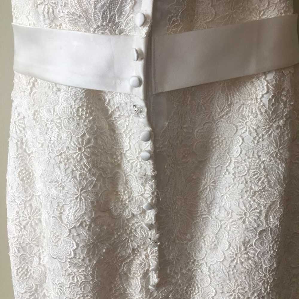 Wedding  dress- Size 12 - image 5