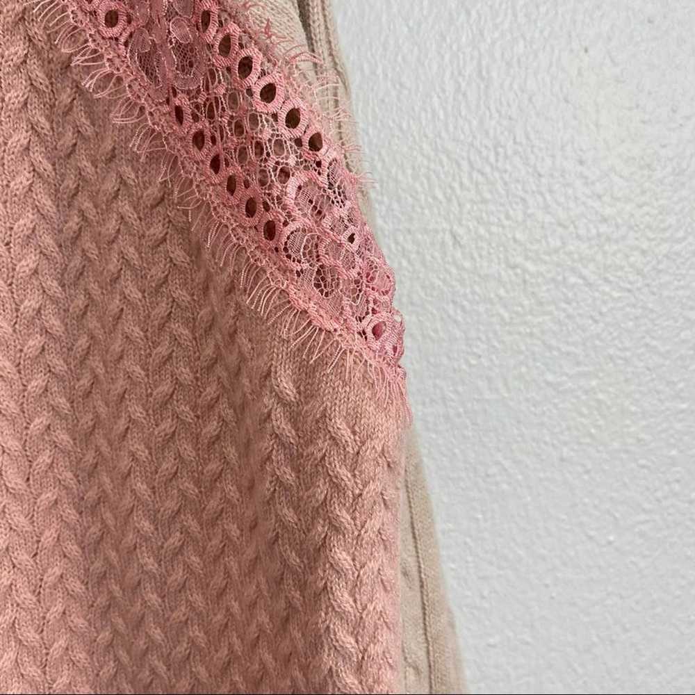 STELLA MCCARTNEY Lace Inset Long Sleeve Wool Swea… - image 5