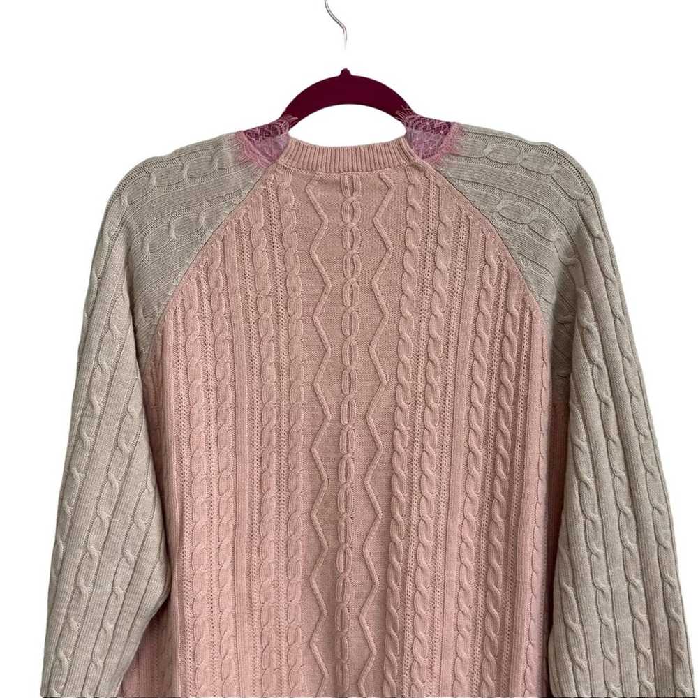 STELLA MCCARTNEY Lace Inset Long Sleeve Wool Swea… - image 9