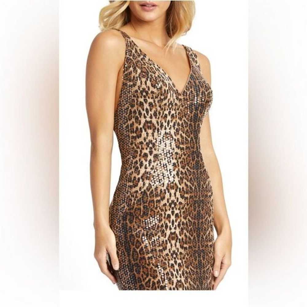 Mac Duggal Leopard Print Sequin Gown - image 5