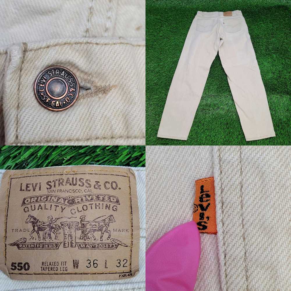 Levi's Vintage 90s LEVIS 550 Orange-Tab Relaxed J… - image 4