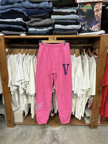 999 Club × Vlone VLONE x 999 Pink Sweatpants - image 1