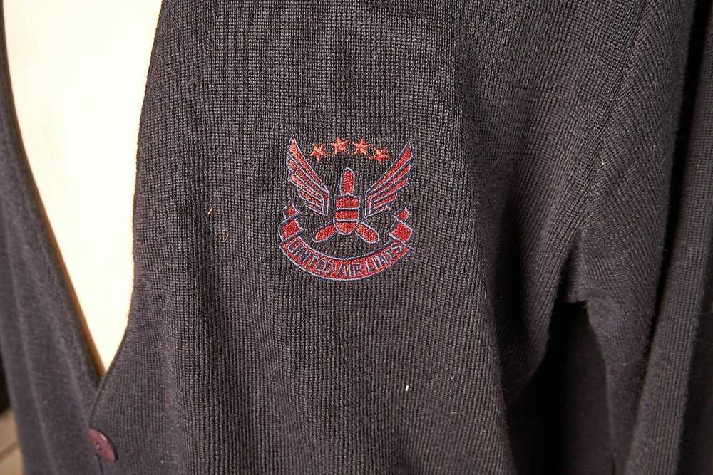 Vintage 1990s United Airlines Cardigan Sweater Un… - image 6