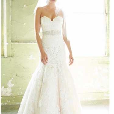 Allure Bridals Mermaid Lace Wedding Dress - image 1