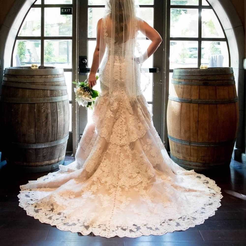 Allure Bridals Mermaid Lace Wedding Dress - image 7