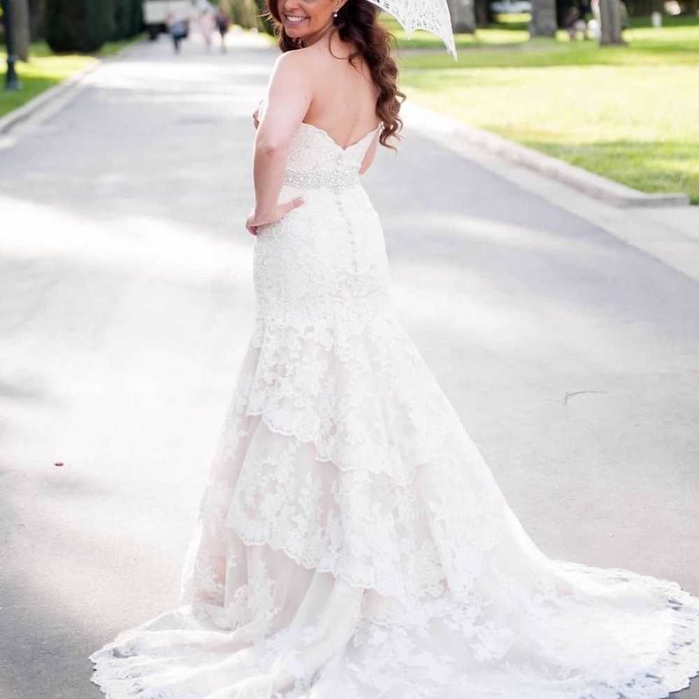 Allure Bridals Mermaid Lace Wedding Dress - image 8
