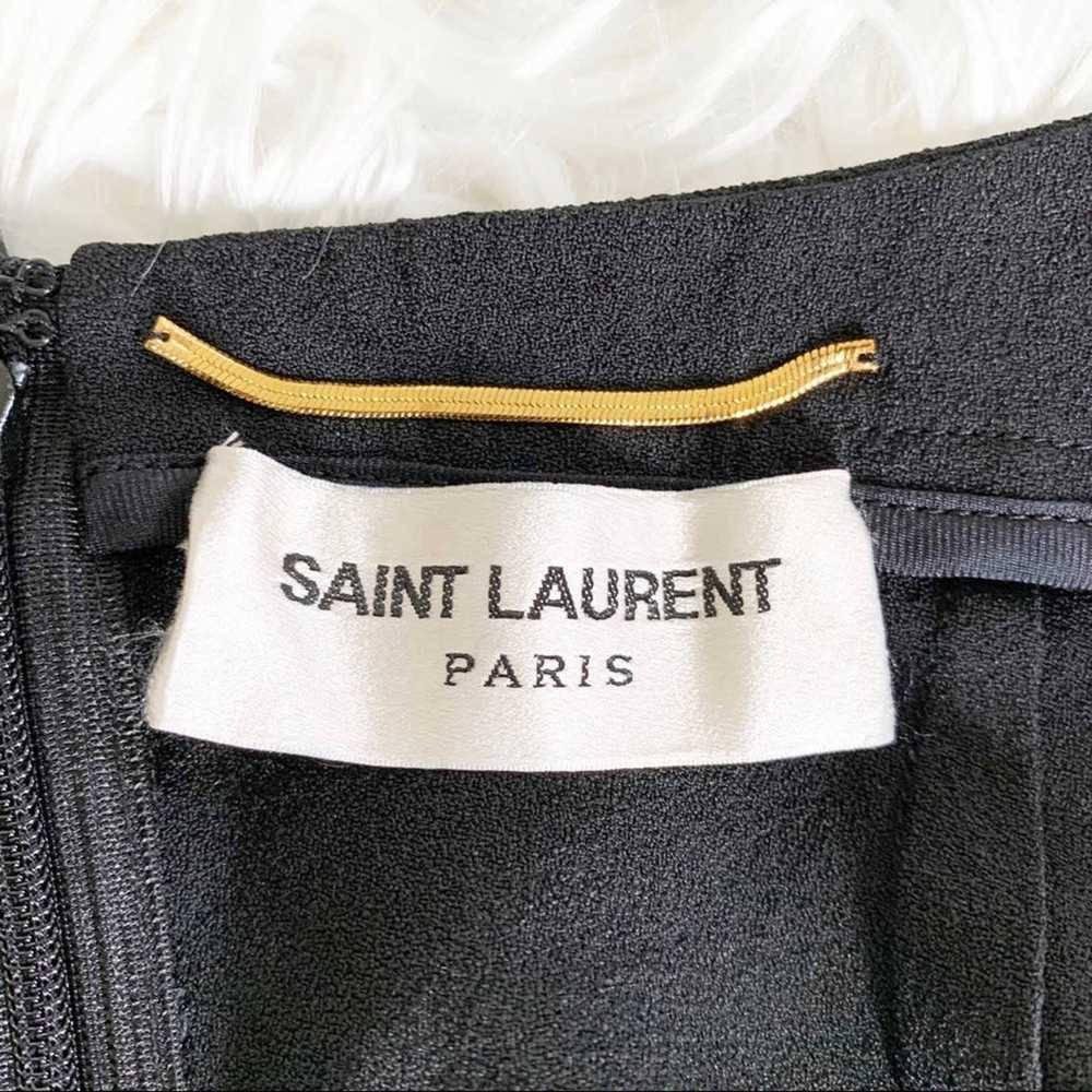 SAINT LAURENT Paris Mini Black Dress 4 - image 8
