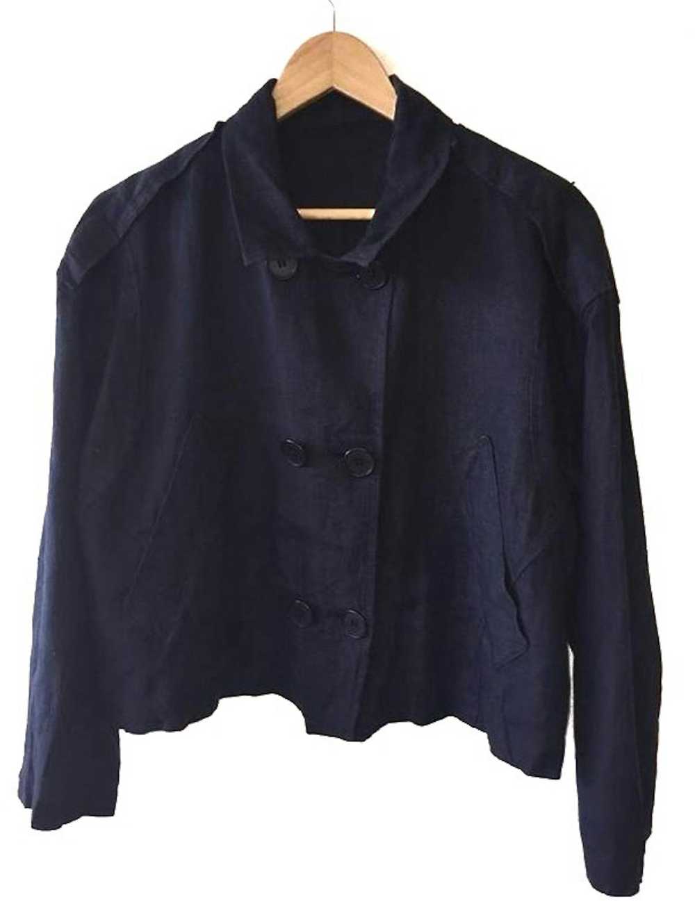 Yohji Yamamoto Yohji yamamoto cotton cropped jack… - image 1