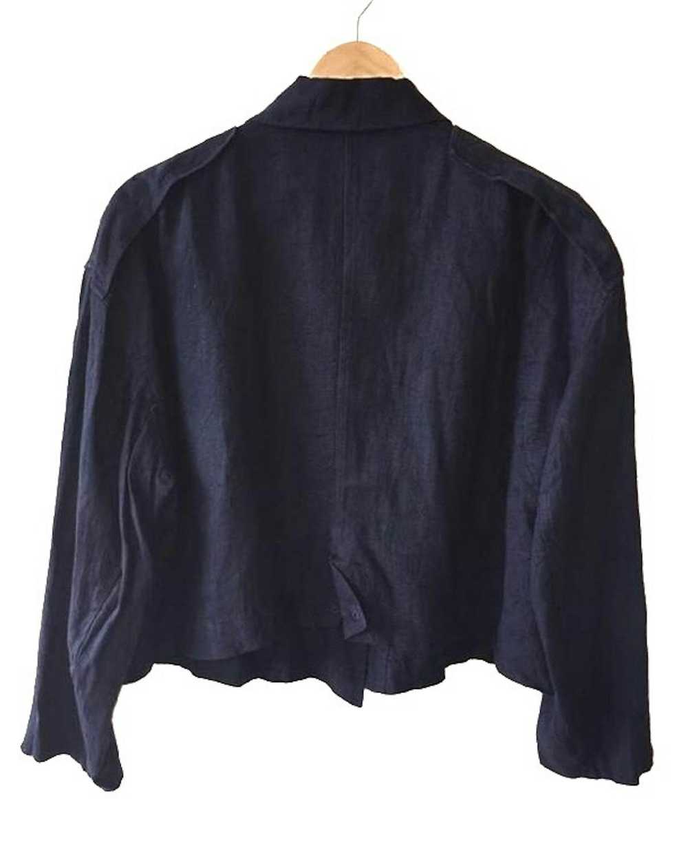 Yohji Yamamoto Yohji yamamoto cotton cropped jack… - image 2