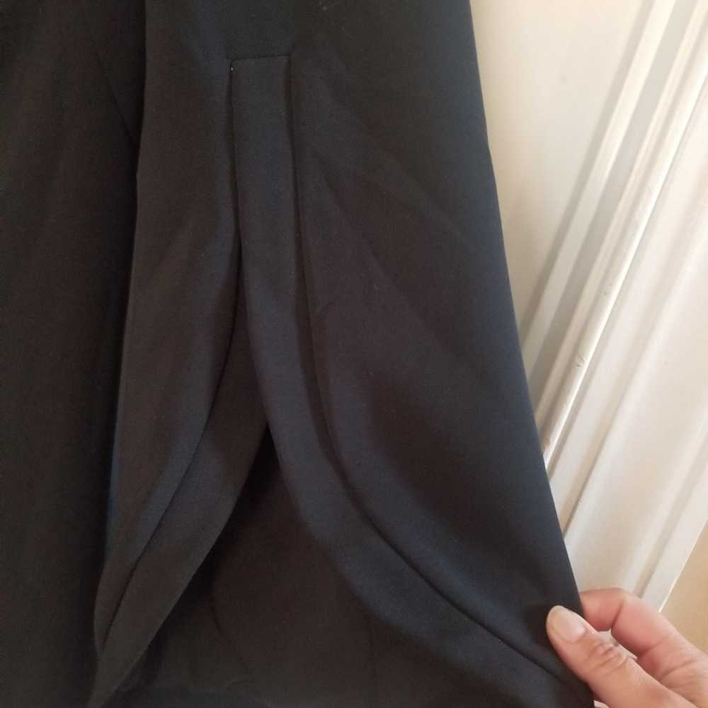 Brandon Maxwell Asymmetric Crepe Mini Dress size … - image 5