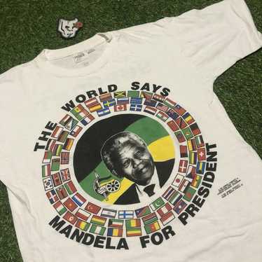 Streetwear × Vintage Vintage 90s Nelson Mandela C… - image 1