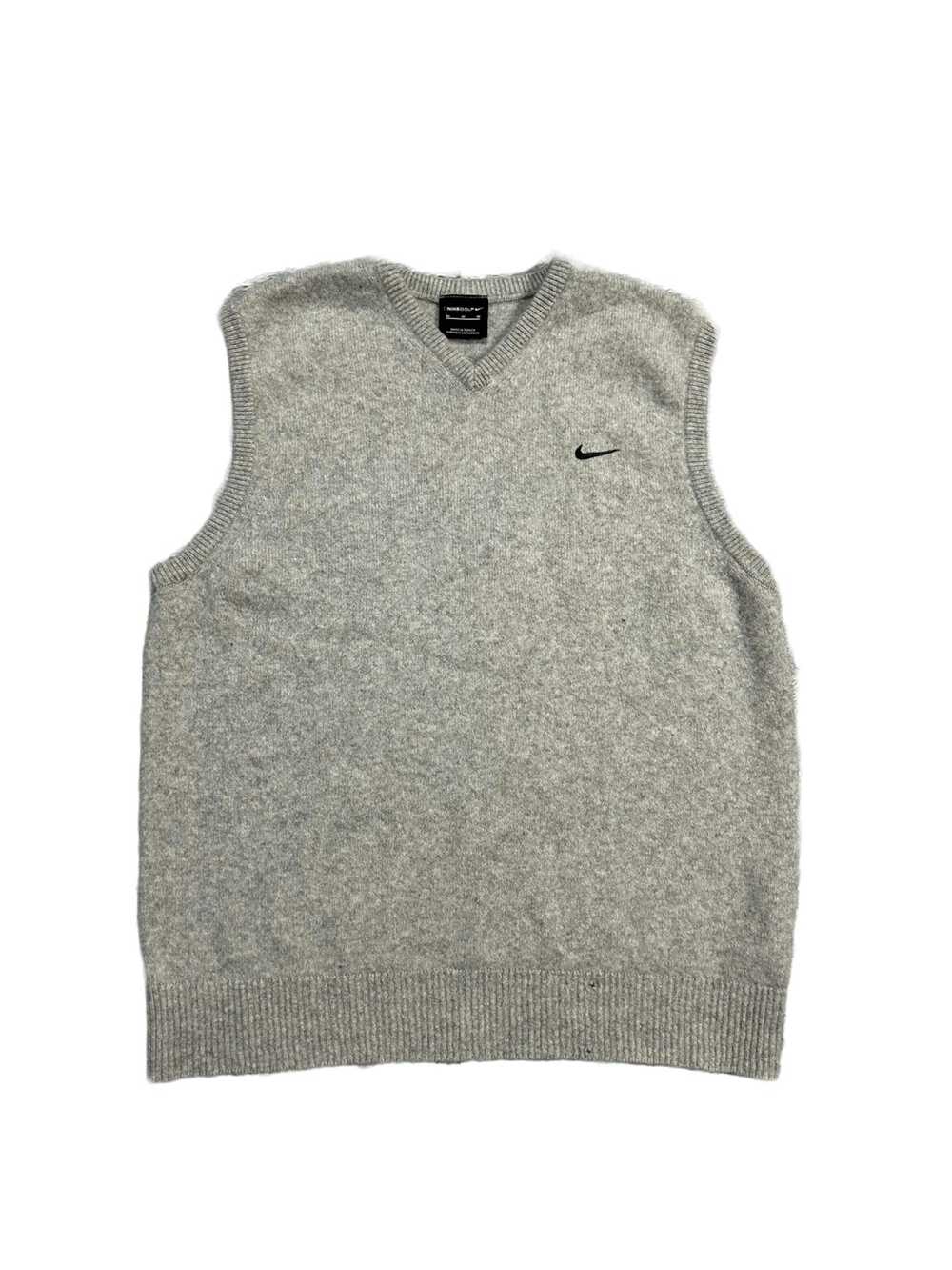 Nike × Vintage Nike vintage grey sweater vest ten… - image 6