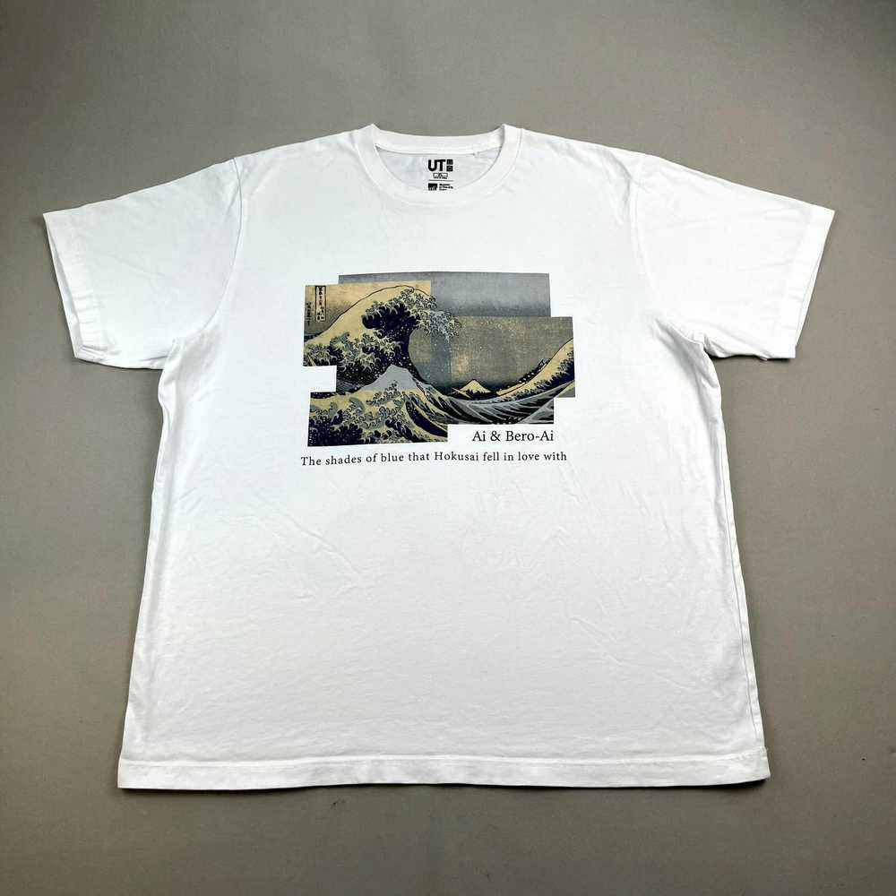 Uniqlo Hokusai Great Wave T-Shirt XL White Uniqlo… - image 1