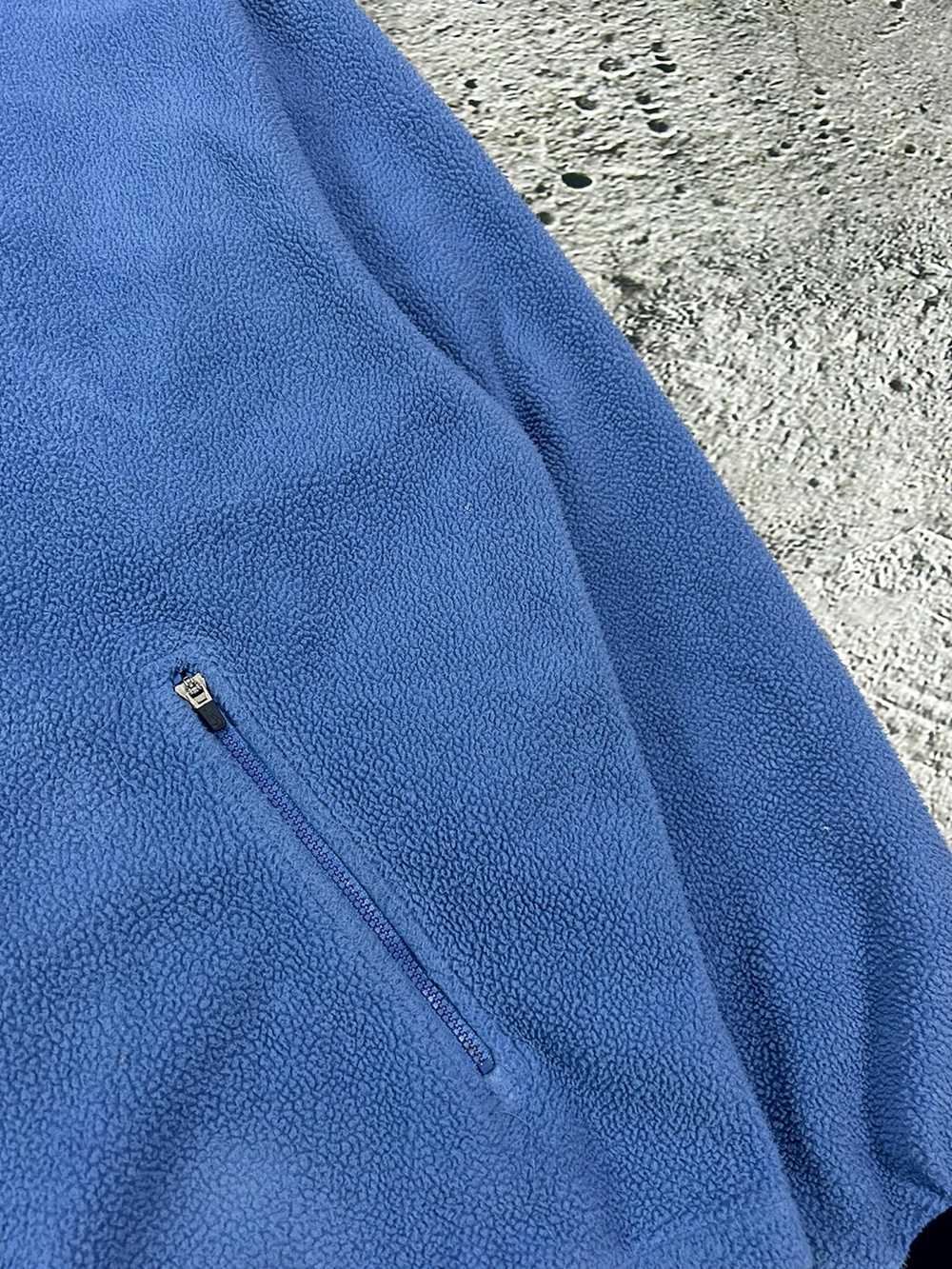 Nike × Vintage Nike fleece zip hoodie blue sherpa… - image 3