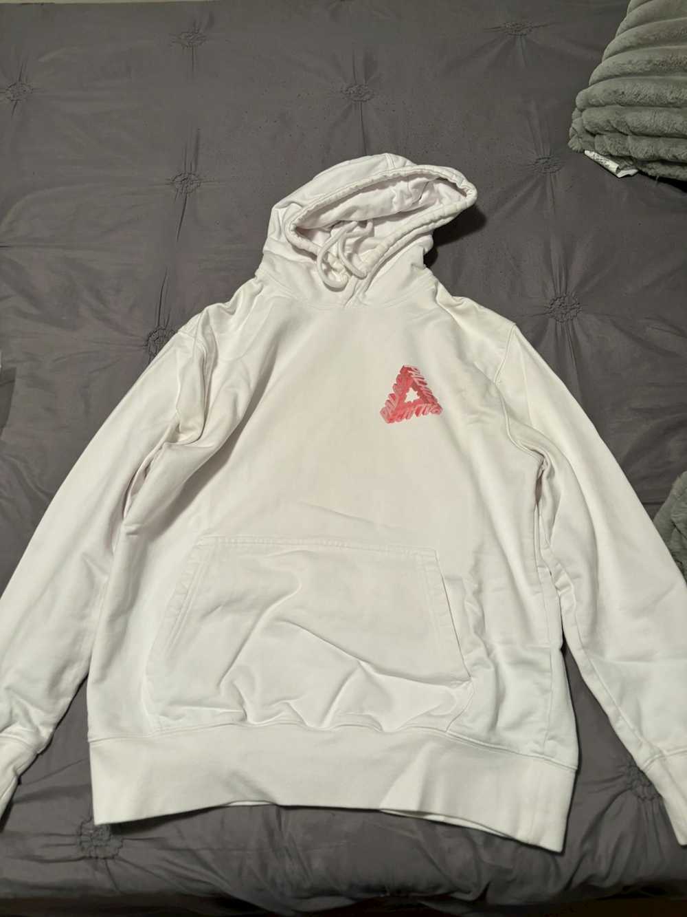 Palace Palace P3 hoodie white and pink - image 1