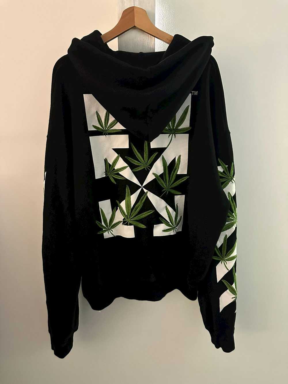 Off-White Off white Weed arrows black hoodie - image 4