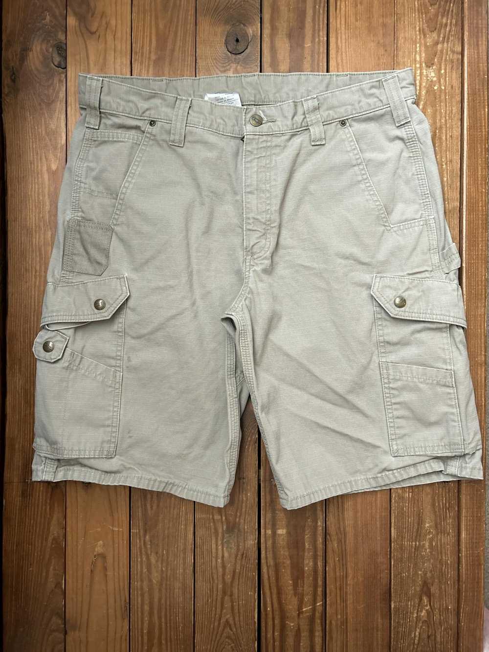 Carhartt × Vintage Carhartt Tan Tactical Cargo Sh… - image 2