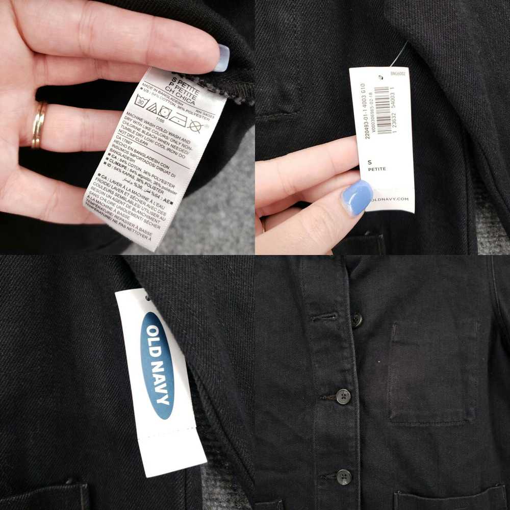 Old Navy Old Navy Jacket Womens S Petite Black Cr… - image 4
