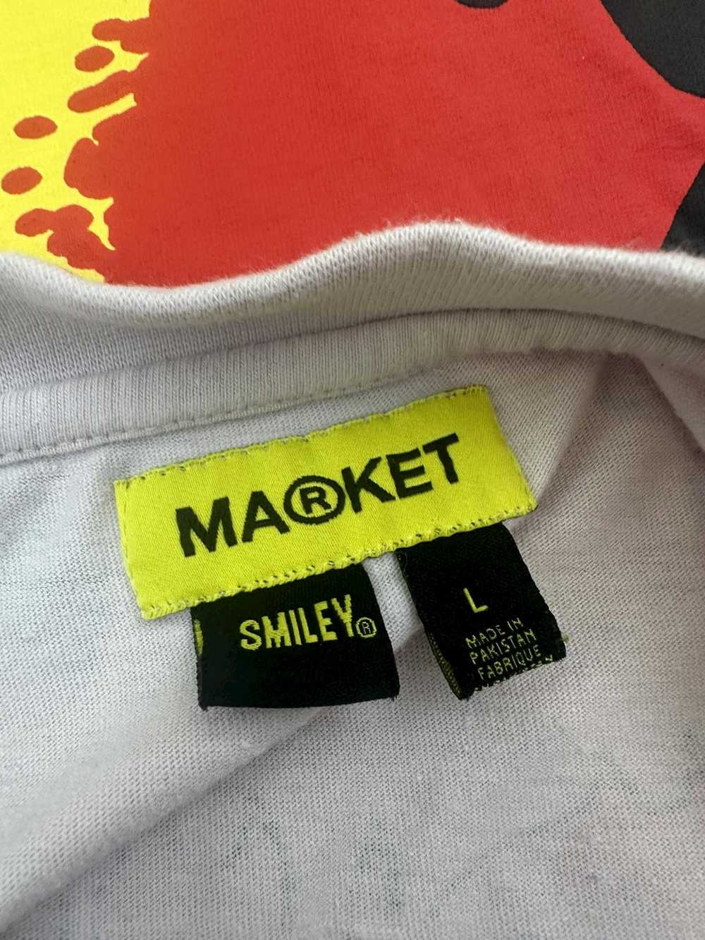 Market Market Devil / Smiley Face Flames Tee Sz. … - image 9