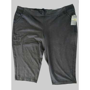 Tek Gear Tell Gear Black Pocket Drytek Capri legging pant size 3X