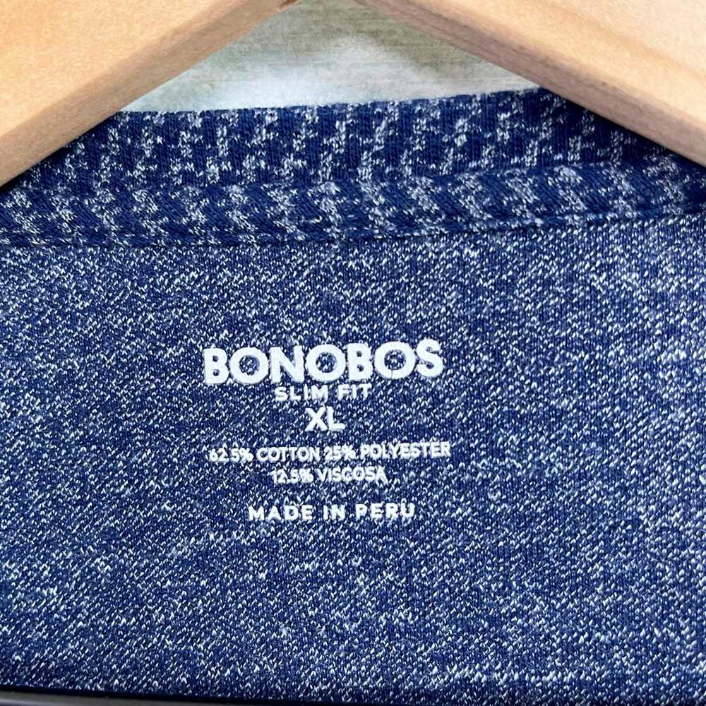 Bonobos Bonobos Henley Thermal Shirt Blue Houndst… - image 5