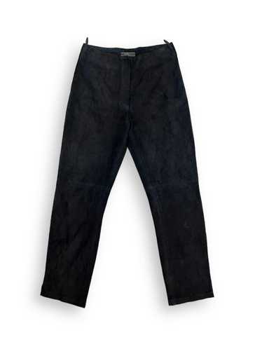 Prada Vintage Prada Black Suede Pants Size 42