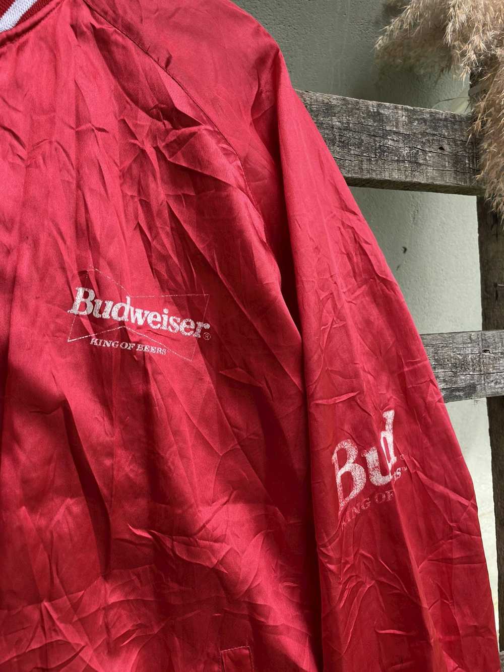 Budweiser × Varsity Jacket × Vintage RARE Vintage… - image 3