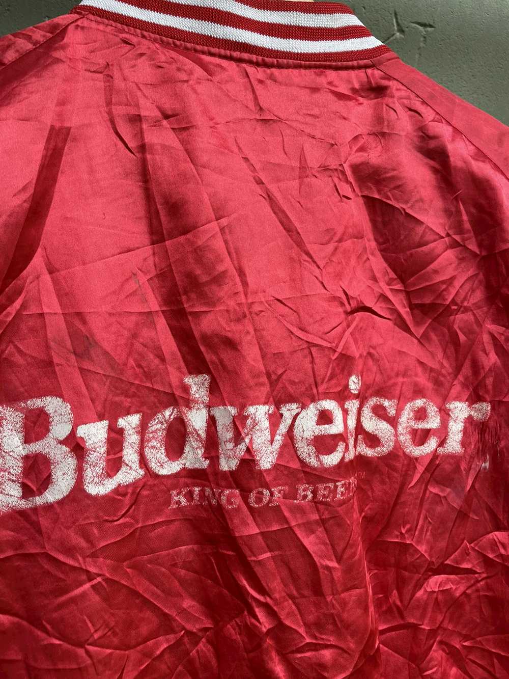 Budweiser × Varsity Jacket × Vintage RARE Vintage… - image 5