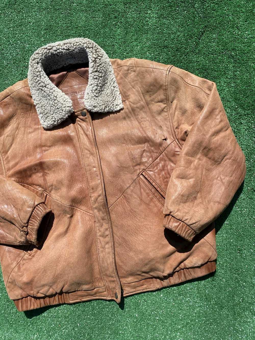 Leather Jacket × Preston & York × Vintage Preston… - image 2