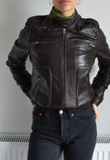 Vintage 90s Next Leather Jacket Brown