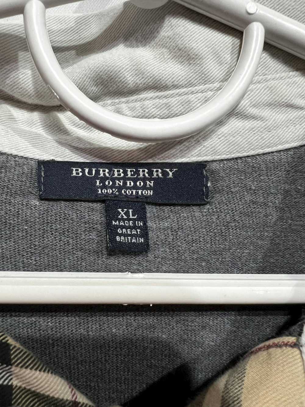 Burberry Vintage Burberry Long Sleeve Polo Shirt … - image 4