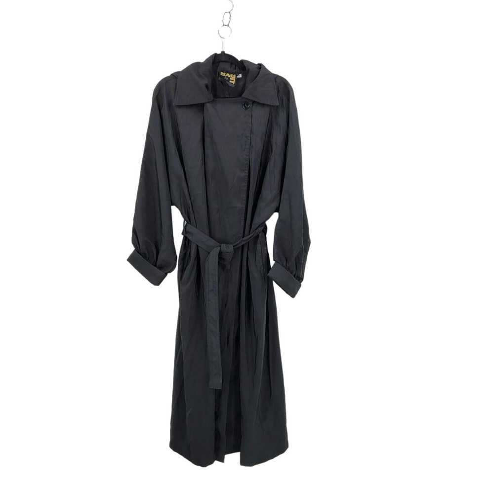 Vintage Vintage Nylon Hooded Belted Trench Rainco… - image 4