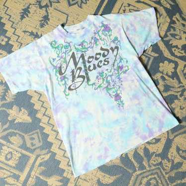 Band Tees × Vintage Moody Blues Tie-Dye Graphic T… - image 1