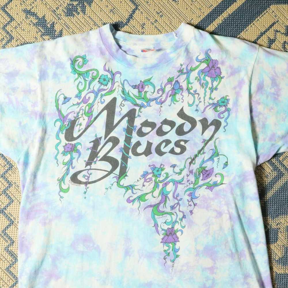 Band Tees × Vintage Moody Blues Tie-Dye Graphic T… - image 2