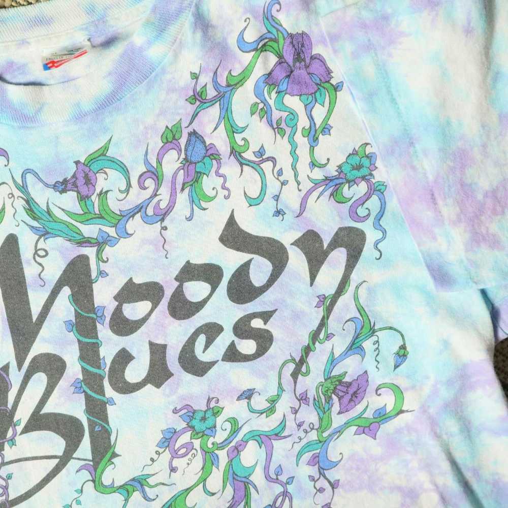 Band Tees × Vintage Moody Blues Tie-Dye Graphic T… - image 3