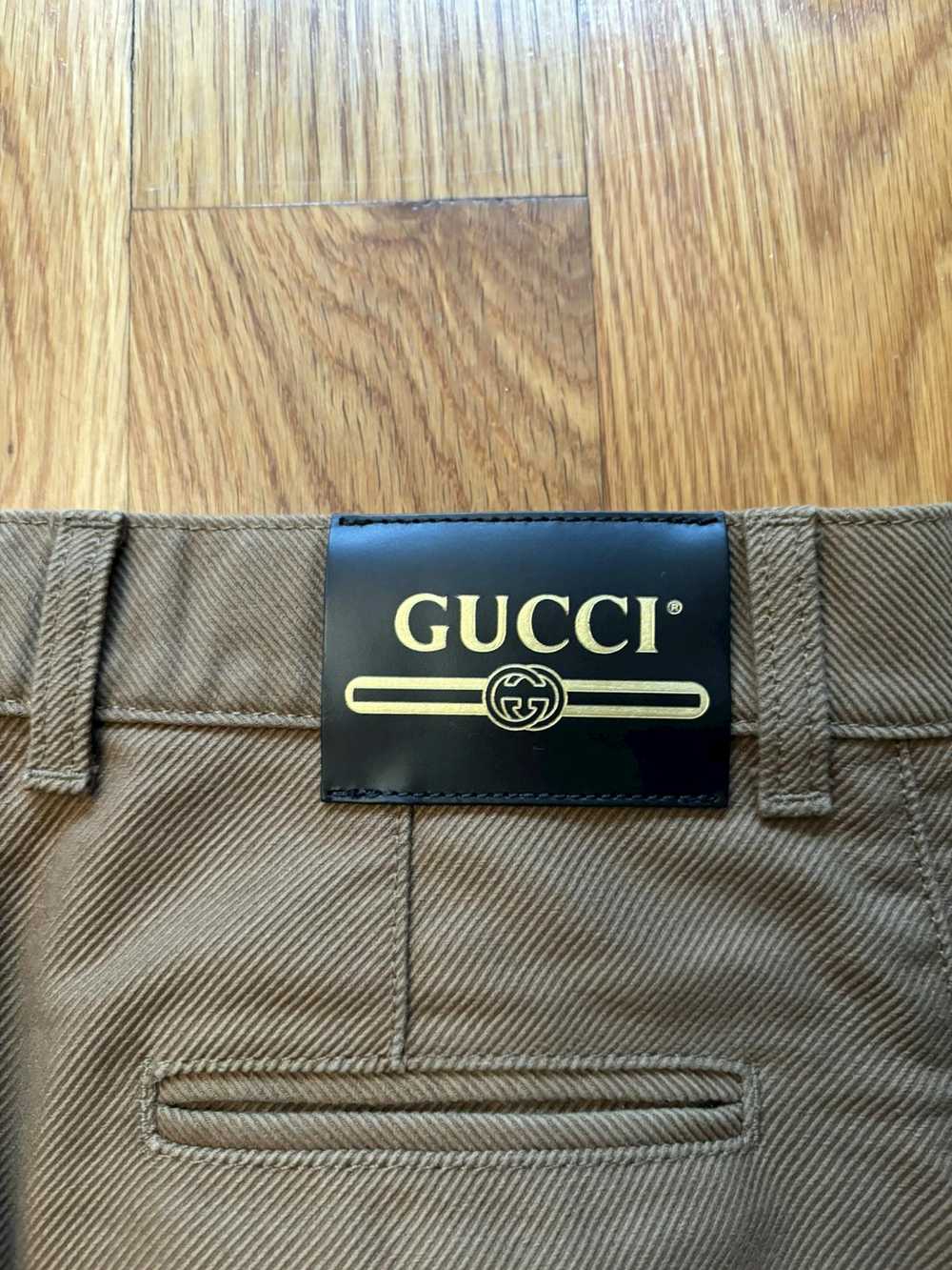 Gucci Gucci “Orgasmique” Tan wide leg flared trou… - image 3