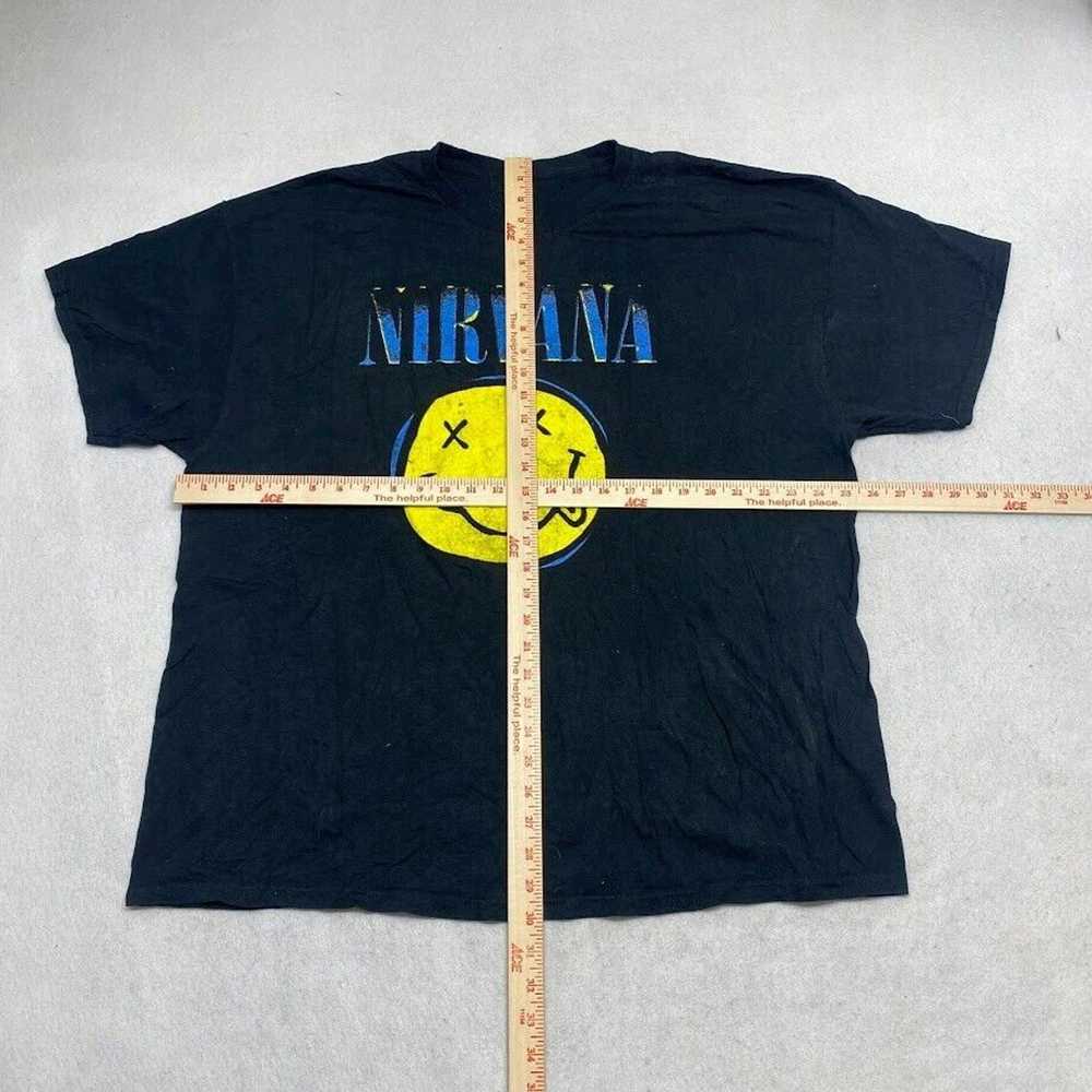 Nirvana Nirvana Graphic Band Tee Thrifted Vintage… - image 3