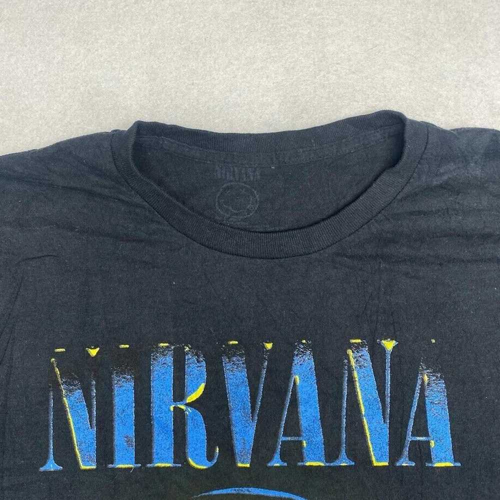 Nirvana Nirvana Graphic Band Tee Thrifted Vintage… - image 9