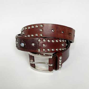 Prada Early 2000s Studded + Jewelled Belt - image 1