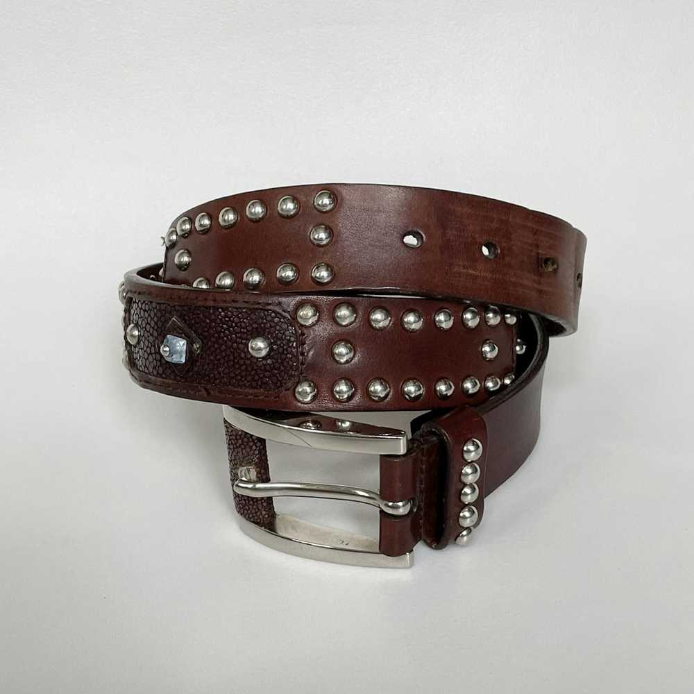 Prada Early 2000s Studded + Jewelled Belt - image 4