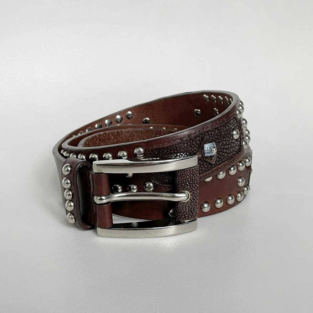 Prada Early 2000s Studded + Jewelled Belt - image 5