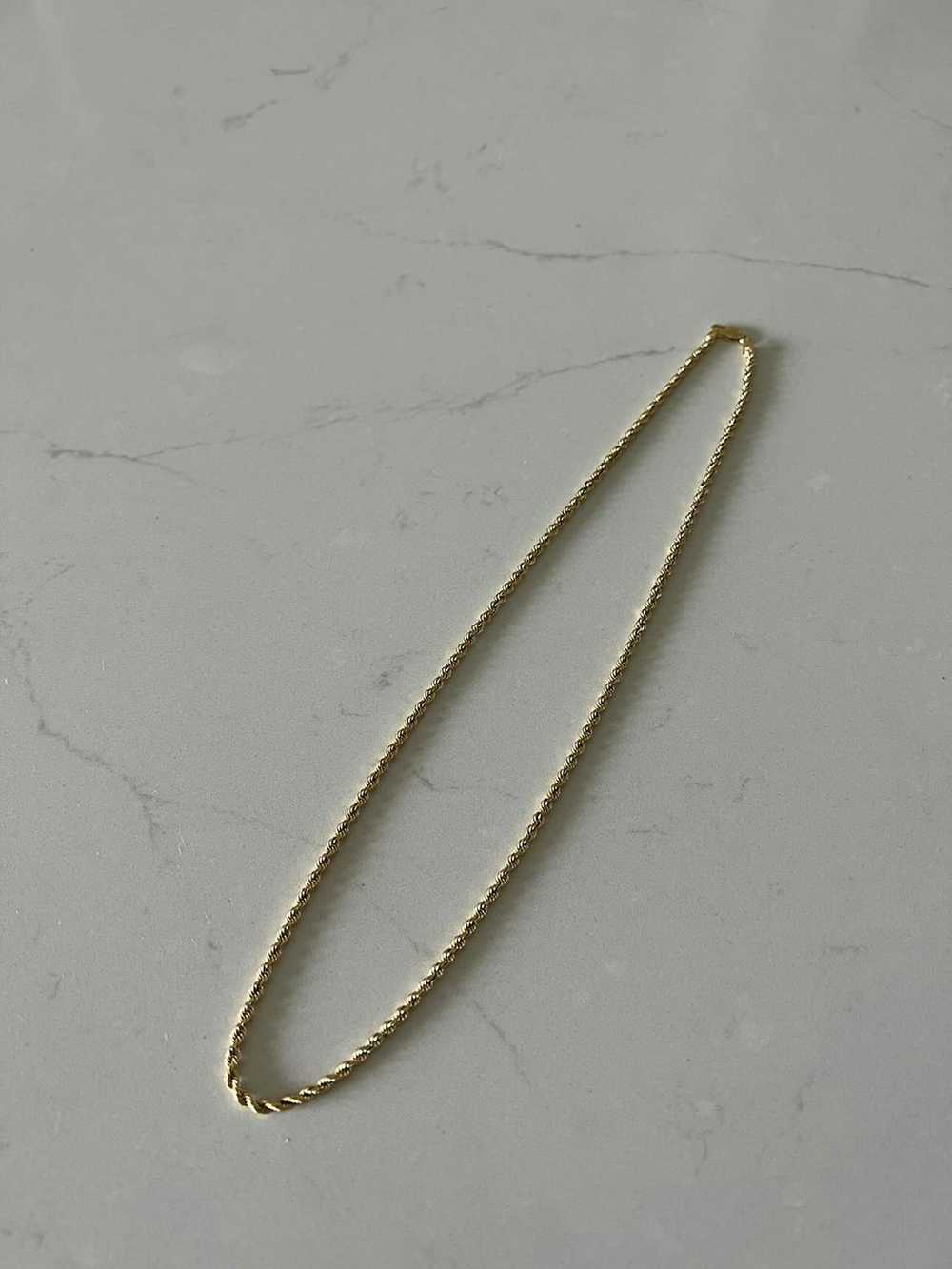 Gold 14k 20 inch rope chain - image 1