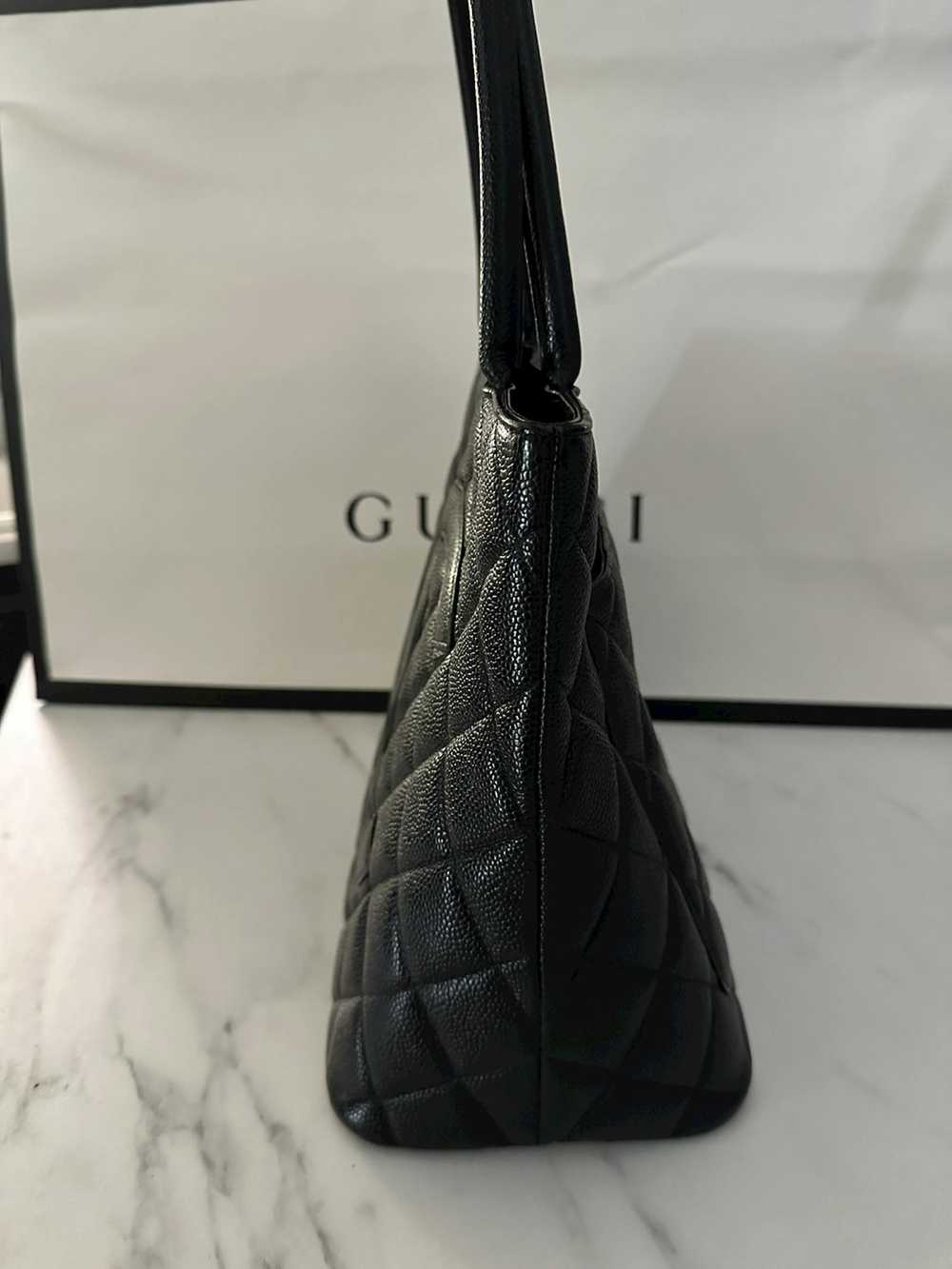 Chanel CHANEL Medallion Shoulder Bag Medium Cavia… - image 8