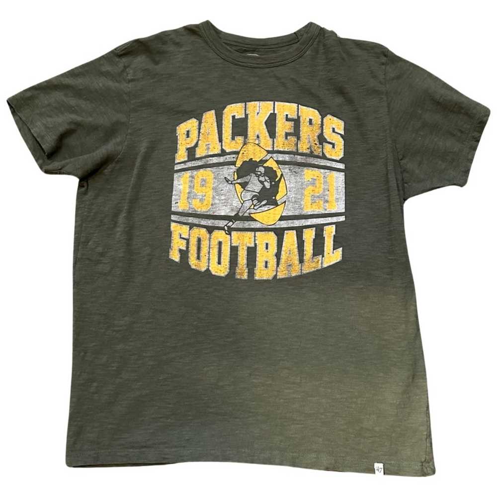 Vintage Green Bay Packers Football '47 Brand T-Sh… - image 2