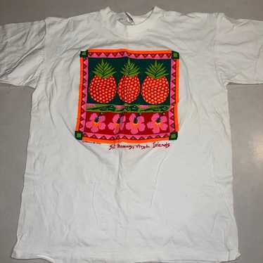 Vintage Neon Virgin Islands Single Stitch Shirt X… - image 1
