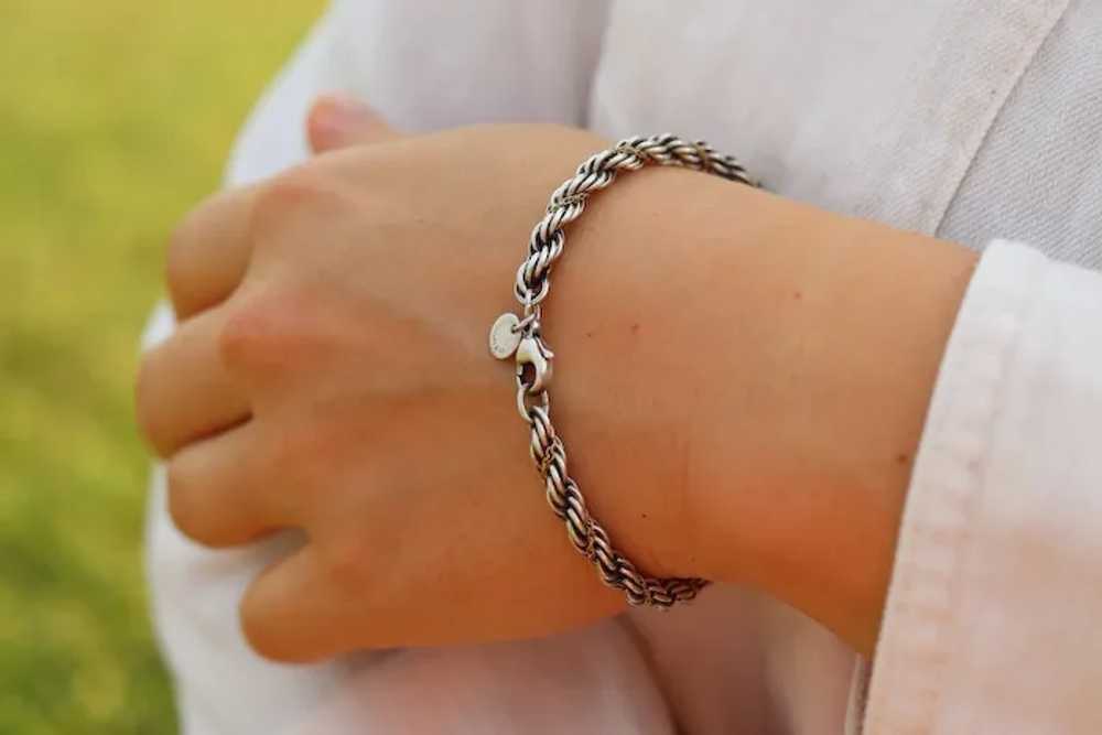 Tiffany & Co. Bracelet. Rope Love Knot Sterling S… - image 2