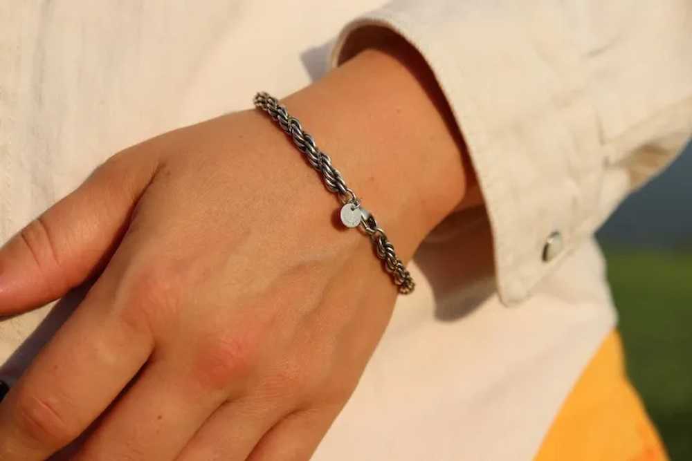 Tiffany & Co. Bracelet. Rope Love Knot Sterling S… - image 4